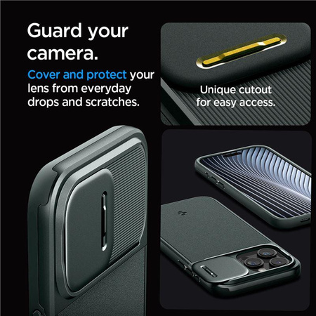 SPIGEN OPTIK ARMOR MAG MAGSAFE IPHONE 15 PRO ABYSS GREEN