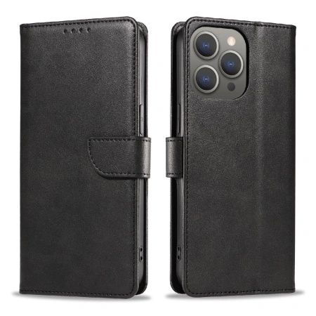 HURTEL ETUI LEATHER BOOK CASE DO IPHONE 16 OCHRONNE ETUI SKÓRZANE Z FUNCJĄ