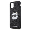 Etui Karl Lagerfeld KLHCN61G2CPK na iPhone 11 / Xr - czarne Glitter Choupette Patch