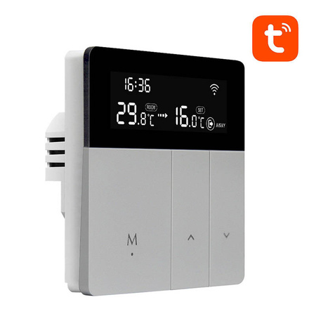 AVATTO TERMOSTAT WIFI DO TUYA PODGRZEWACZ WODY 3A AUTOMATYZACJA STEROWANIA