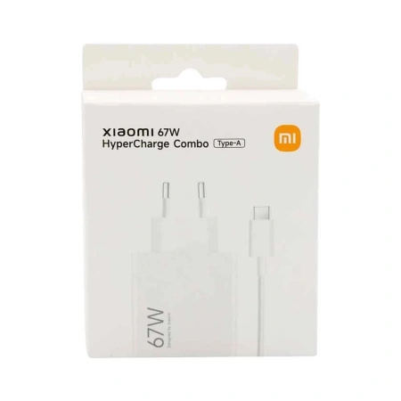 XIAOMI ŁADOWARKA SIECIOWA 67W 6.2A USB-A DO SMARTFONÓW USB-C Z KABLEM