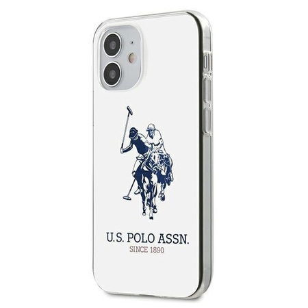 Etui U.S. Polo Assn. Shiny Big Logo na iPhone 12 mini - białe Shiny Big Logo