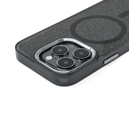 HURTEL ETUI GLITTER CASE DO IPHONE 16 PRO DO MAGSAFE TELEFON Z BROKATOWĄ