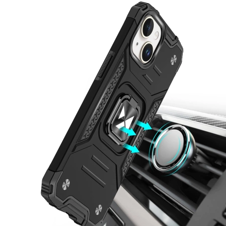 WOZINSKY PANCERNE ETUI RING ARMOR DO IPHONE 15 PLUS Z UCHWYTEM OCHRONNYM