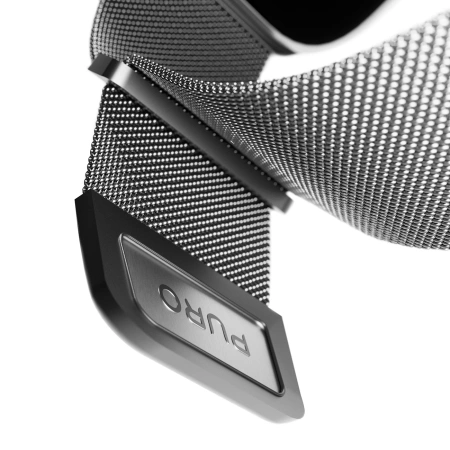 Pasek ze stali nierdzewnej Puro Milanese do Apple Watch 42 / 44 / 45 / 49 mm - srebrny