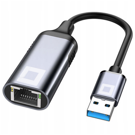 CO2 PRZEJŚCIÓWKA USB-A ETHERNET ADAPTER KARTA SIECIOWA LAN GIGABIT RJ45 1000MBPS