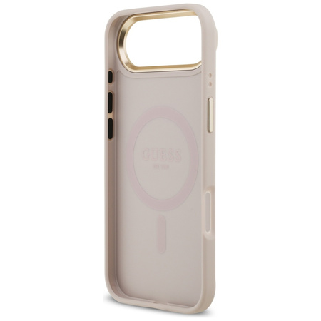 Etui Guess 4G PU Classic Logo MagSafe do iPhone Air różowy