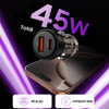 TECH-PROTECT ŁADOWARKA SAMOCHODOWA 2-PORTY PD45W QC3.0 DO TELEFONÓW SAMSUNG