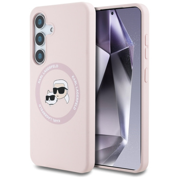 KARL LAGERFELD ETUI SILICONE DOUBLE HEADS AND CIRCLE DO MAGSAFE DO SAMSUNG