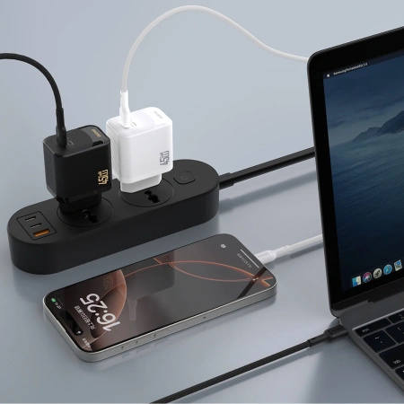 DUDAO ŁADOWARKA SIECIOWA 45W GAN USB-C DO IPHONE 12 13 14 15 SZYBKIE