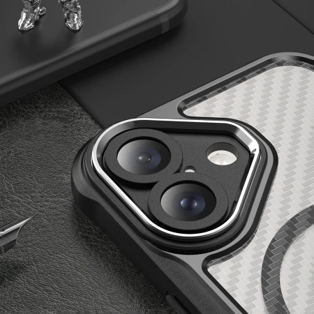 HURTEL ETUI CASE LEADING SERIES DO IPHONE 16 DO MAGSAFE SILIKONOWE CZARNE