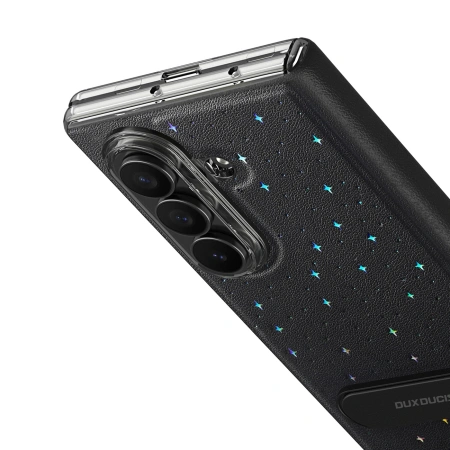 Etui Dux Ducis Stex na Samsung Galaxy Z Fold 7z podstawką 360° - czarne