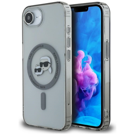 KARL LAGERFELD ETUI IML METAL KARL & CHOUPETTE HEADS DO MAGSAFE DO IPHONE