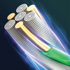 USAMS KABEL PLECIONY DO LIGHTNING 1,2M DO IPHONE IPAD 2A LED SZYBKIE