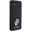 Etui Karl Lagerfeld Saffiano Karl&Choupette Metal Pin na Samsung Galaxy S24+ - czarne