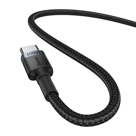 BASEUS ZESTAW KABLI USB-C DO USB-C 100W 2 SZTUKI 1M DO SZYBKIEGO ŁADOWANIA