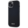 DKNY POKROWIEC DO IPHONE 15 PLUS DO MAGSAFE HARDCASE PLAIN LOGO SKÓRZANE