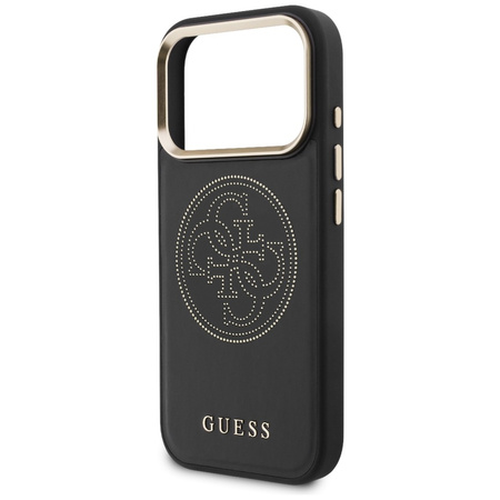 Etui Guess Perforated 4G MagSafe do iPhone 17 Pro Max czarny