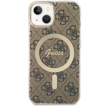 Etui Guess GUHMP14MH4STW na iPhone 14 Plus 6.7" - brązowe 4G MagSafe