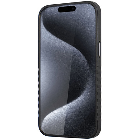 Audi Genuine Leather MagSafe iPhone 15 Pro Max 6.7 czarno-czerwony/black-red hardcase AU-TPUPCMIP15PM-R8/D3-RD