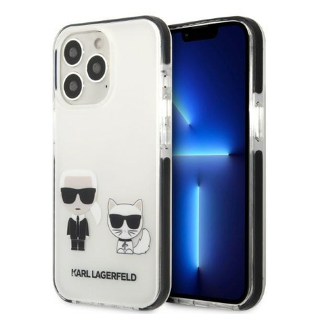 Etui Karl Lagerfeld KLHCP13XTPEKCW na iPhone 13 Pro Max hardcase - białe Karl&Choupette