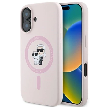 KARL LAGERFELD KLHMP16SSCMKCRHP ETUI DO MAGSAFE DO IPHONE 16 6.1 SILIKONOWE