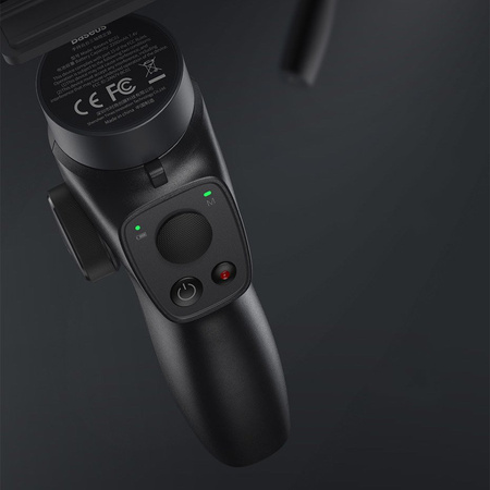 Baseus 3 osiowy Gimbal do telefonu smartfona ręczny stabilizator obrazu do filmów i zdjęć Live Vlog YouTube TikTok  szary (SUYT-0G)