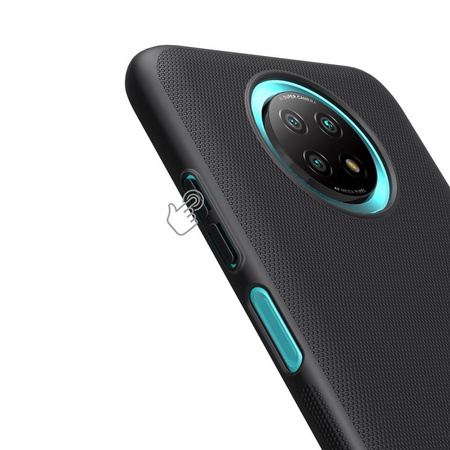 Nillkin Super Frosted Shield wzmocnione etui pokrowiec + podstawka Xiaomi Redmi Note 9T 5G czarny