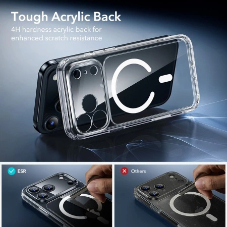 ESR ZESTAW CLASSIC HYBRID MAGSAFE DO IPHONE 17 PRO MAX Z SZKŁEM HARTOWANYM