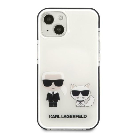Etui Karl Lagerfeld KLHCP13STPEKCW na iPhone 13 mini hardcase - białe Karl&Choupette