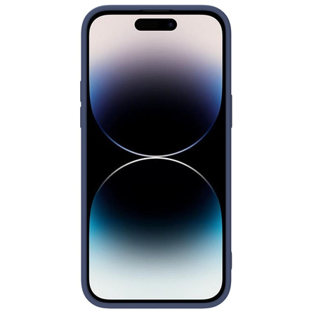Nillkin CamShield Magnetic Silicone Case etui iPhone 14 Pro Max magnetyczny MagSafe pokrowiec z osłoną na aparat niebieski