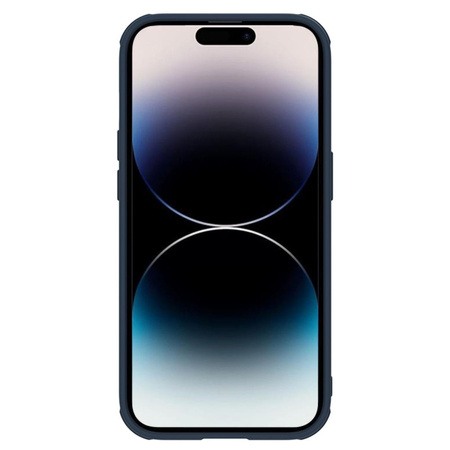 Nillkin Textured S Case etui iPhone 14 Pro Max pancerny pokrowiec z osłoną na aparat niebieski