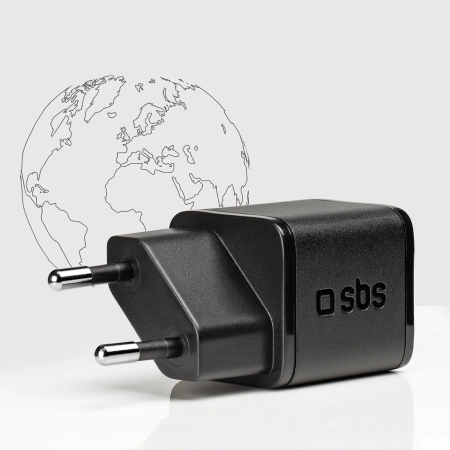 SBS ŁADOWARKA SIECIOWA 20W GaN USB-C DO IPHONE 12 13 14 15 SZYBKA ŁADOWARKA