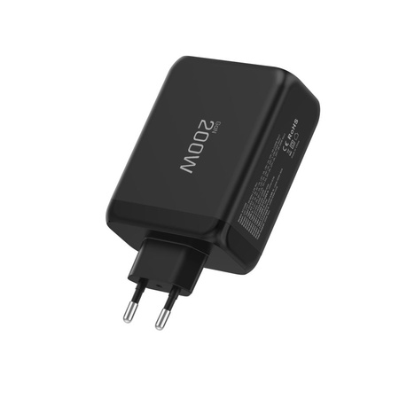 TECH-PROTECT NC200W-GAN 4-PORT NETWORK CHARGER PD 200W / QC3.0 BLACK