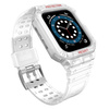 Protect Strap Band opaska z etui do Apple Watch 7 / 6 / 5 / 4 / 3 / 2 / SE (41 / 40 / 38mm) obudowa pancerny pokrowiec na zegarek biały