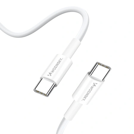 WOZINSKY ŁADOWARKA GAN 65W 2X USB-C DO TELEFONÓW IPHONE MACBOOK Z KABLEM