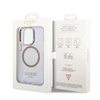 Etui Guess GUHMP14LHTCMU na iPhone 14 Pro purpurowy/purple Gold Outline Translucent MagSafe