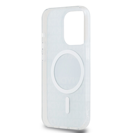 DKNY ETUI HARDCASE DO IPHONE 15 PRO 6.1 IML MONO & STRIPE DO MAGSAFE