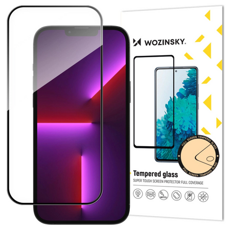 WOZINSKY SZKŁO HARTOWANE FULL GLUE DO IPHONE 14 PRO CASE FRIENDLY Z RAMKĄ