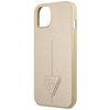 Guess GUHCP14MPSATLE iPhone 14 Plus 6,7" beżowy/beige hardcase SaffianoTriangle Logo