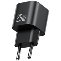 Ładowarka sieciowa USAMS JC Series CC289 25W GaN Mini Fast Charger USB-C czarny