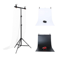 PULUZ ZESTAW STATYW DO MOCOWANIA TŁA FOTOGRAFICZNEGO 70X200CM Z 2 TŁA