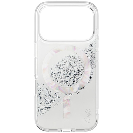 Etui UNIQ Coehl Crystelle do iPhone 17 Pro Max Magnetic Charging srebrny