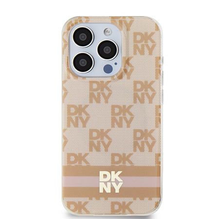 DKNY POKROWIEC HARDCASE DO IPHONE 15 PRO DO MAGSAFE CHECKERED MONO PATTERN