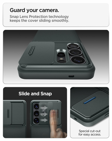 Spigen Optik Armor, abyss green - Samsung Galaxy S26 Ultra