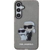 Etui Karl Lagerfeld Glitter Karl&Choupette na Samsung Galaxy S24 - czarne