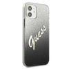 Guess GUHCP12SPCUGLSBK iPhone 12 mini 5,4" czarny/black hardcase Glitter Gradient Script