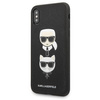 Karl Lagerfeld KLHCPXSAKICKCBK iPhone X/XS czarny/black hardcase Saffiano Karl&Choupette Head