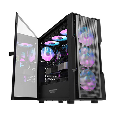 DARKFLASH OBUDA KOMPUTEROWA DK431 MESH Z 4 WENTYLATORAMI ARGB DO PC
