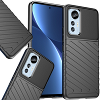 Thunder Case etui Xiaomi 12 Lite silikonowy pancerny pokrowiec czarne
